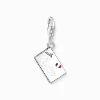 Online Breloque Charm en argent timbre-poste tour Eiffel Femme Charms|Charms