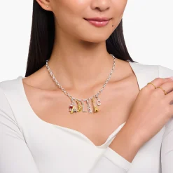 Cheap Breloque Charm KISS en argent, ornée de gemmes blanches Femme Charms|Charms