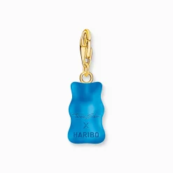 Fashion Breloque Charm Ours d’or bleu, doré Femme Charms|Charms