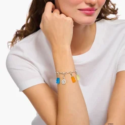 Fashion Breloque Charm Ours d’or blanc, argent Femme Charms|Charms