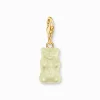 Flash Sale Breloque Charm Ours d’or blanc, doré Charms|Blanc