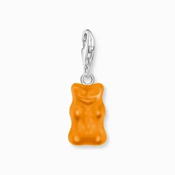 Best Sale Breloque Charm Ours d’or orange, argent Femme Charms|Charms