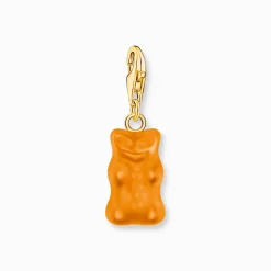 Clearance Breloque Charm Ours d’or orange, doré Femme Charms|Charms