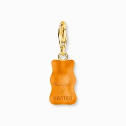 Clearance Breloque Charm Ours d’or orange, doré Femme Charms|Charms