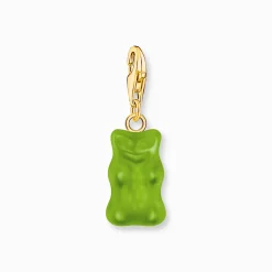 Shop Breloque Charm Ours d’or vert, doré Femme Placage Or 18 Carats - Argent 925|Charms