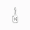 New Breloque Charm signe du zodiaque Poisson en argent, ornée de pierres Femme Charms|Charms