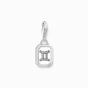 Discount Breloque Charm signe du zodiaque Gémeaux en argent, ornée de pierres Femme Charms|Charms