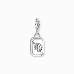 Best Breloque Charm signe du zodiaque Vierge en argent, ornée de pierres Femme Charms|Charms
