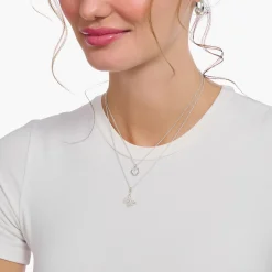 Best Sale Chaîne à breloque cœur, argent Femme Chaînes & Colliers|Argent 925