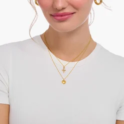 Clearance Chaîne à breloque cœur, dorée Femme Chaînes & Colliers