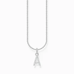 Sale Chaîne à breloque lettreA, argent Femme Chaînes & Colliers|Argent 925