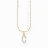 Best Chaîne à breloque lettreC, dorée Femme Chaînes & Colliers|Placage Or 18 Carats - Argent 925