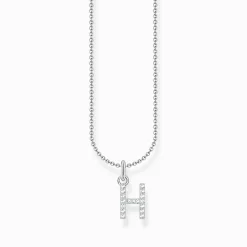 Hot Chaîne à breloque lettreH, argent Femme Chaînes & Colliers