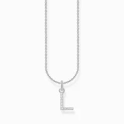 Best Chaîne à breloque lettreL, argent Femme Chaînes & Colliers