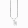 Hot Chaîne à breloque lettreM, argent Femme Chaînes & Colliers
