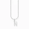 Online Chaîne à breloque lettreN, argent Femme Chaînes & Colliers