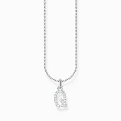 Best Chaîne à breloque lettreQ, argent Femme Chaînes & Colliers