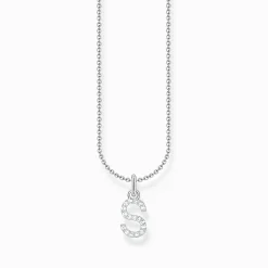 Store Chaîne à breloque lettreS, argent Femme Chaînes & Colliers
