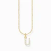 Outlet Chaîne à breloque lettreU, dorée Femme Chaînes & Colliers