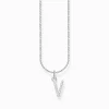 Outlet Chaîne à breloque lettreV, argent Femme Chaînes & Colliers