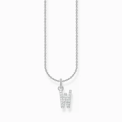 Sale Chaîne à breloque lettreW, argent Femme Chaînes & Colliers