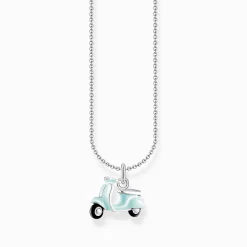 Sale Chaîne à breloque scooter vert menthe, argent Femme Chaînes & Colliers|Argent 925