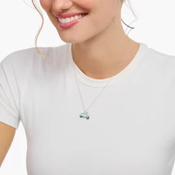 Sale Chaîne à breloque scooter vert menthe, argent Femme Chaînes & Colliers|Argent 925