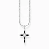 Sale Chaîne avec pendentif croix noire Cross Romance Argent Femme Chaînes & Colliers|Argent 925