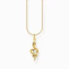 Cheap Chaîne avec pendentif serpent Tempting Romance plaqué or Femme Chaînes & Colliers|Placage Or 18 Carats - Argent 925
