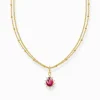 Store Chaîne avec pendentif Vintage Romance plaqué or Femme Chaînes & Colliers|Placage Or 18 Carats - Argent 925