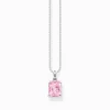 Shop Chaîne avec pierre rose argent Femme Chaînes & Colliers|Argent 925