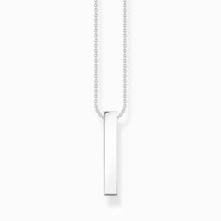 Online Chaîne avec pierres blanches argent Femme Chaînes & Colliers