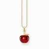 Store Chaîne avec pomme rouge plaqué or Femme Chaînes & Colliers