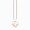 Discount Chaîne cœur or rose Femme Chaînes & Colliers|Placage Or Rose 18 Carats - Argent 925