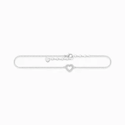 Shop Chaîne de cheville cœur Femme Chaînes De Cheville