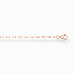 New Chaîne d'extension classique Femme Placage Or Rose 18 Carats - Argent 925