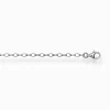 Outlet Chaîne d'extension classique noirci Argent 925