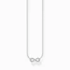 Cheap Chaîne Infinity argent Femme Chaînes & Colliers