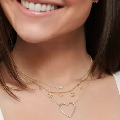 Cheap Chaîne Infinity argent Femme Chaînes & Colliers