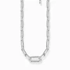 Cheap Chaîne liens argent Femme Chaînes & Colliers