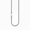 Discount Chaîne liens argent croix Épaisseur 5,00 mm (0,20 Inch) Chaînes & Colliers|Argent 925