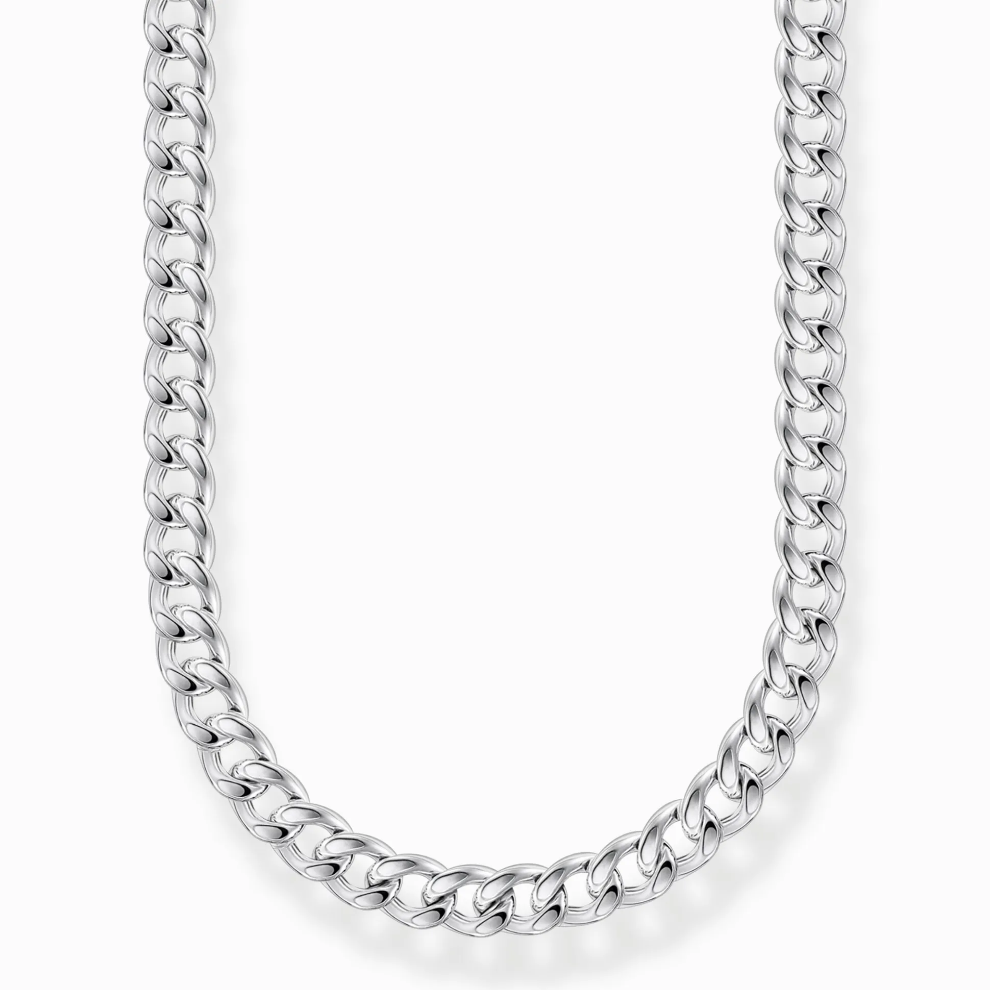 Flash Sale Chaîne liens argent Épaisseur 4,00 mm (0,16 Inch) Femme Chaînes & Colliers
