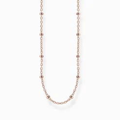 Outlet Chaîne maille jaseron or rose Épaisseur 1,60 mm (0,06 Inch) Femme Chaînes & Colliers|Placage Or Rose 18 Carats - Argent 925