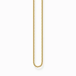 Flash Sale Chaîne maille vénitienne Épaisseur 1,00 mm (0,04 Inch) Femme Chaînes & Colliers|Placage Or 18 Carats - Argent 925