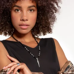 Hot Chaîne méditation noir Femme Chaînes & Colliers|Chaînes & Colliers