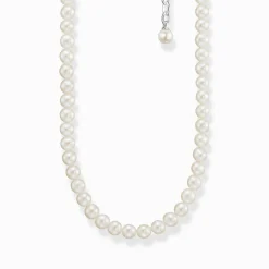 Shop Chaîne perles argent Femme Chaînes & Colliers