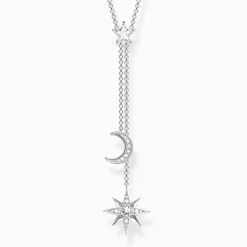 Sale Chaîne étoile & lune argent Femme Chaînes & Colliers