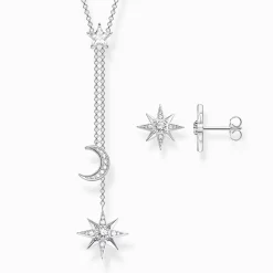 Sale Chaîne étoile & lune argent Femme Chaînes & Colliers