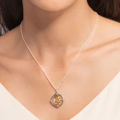 Hot Chaîne étoile & lune or Femme Chaînes & Colliers|Placage Or 18 Carats - Argent 925