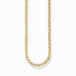 New Chaîne torsadée Épaisseur 1,10 mm (0,04 Inch) Femme Chaînes & Colliers|Placage Or 18 Carats - Argent 925